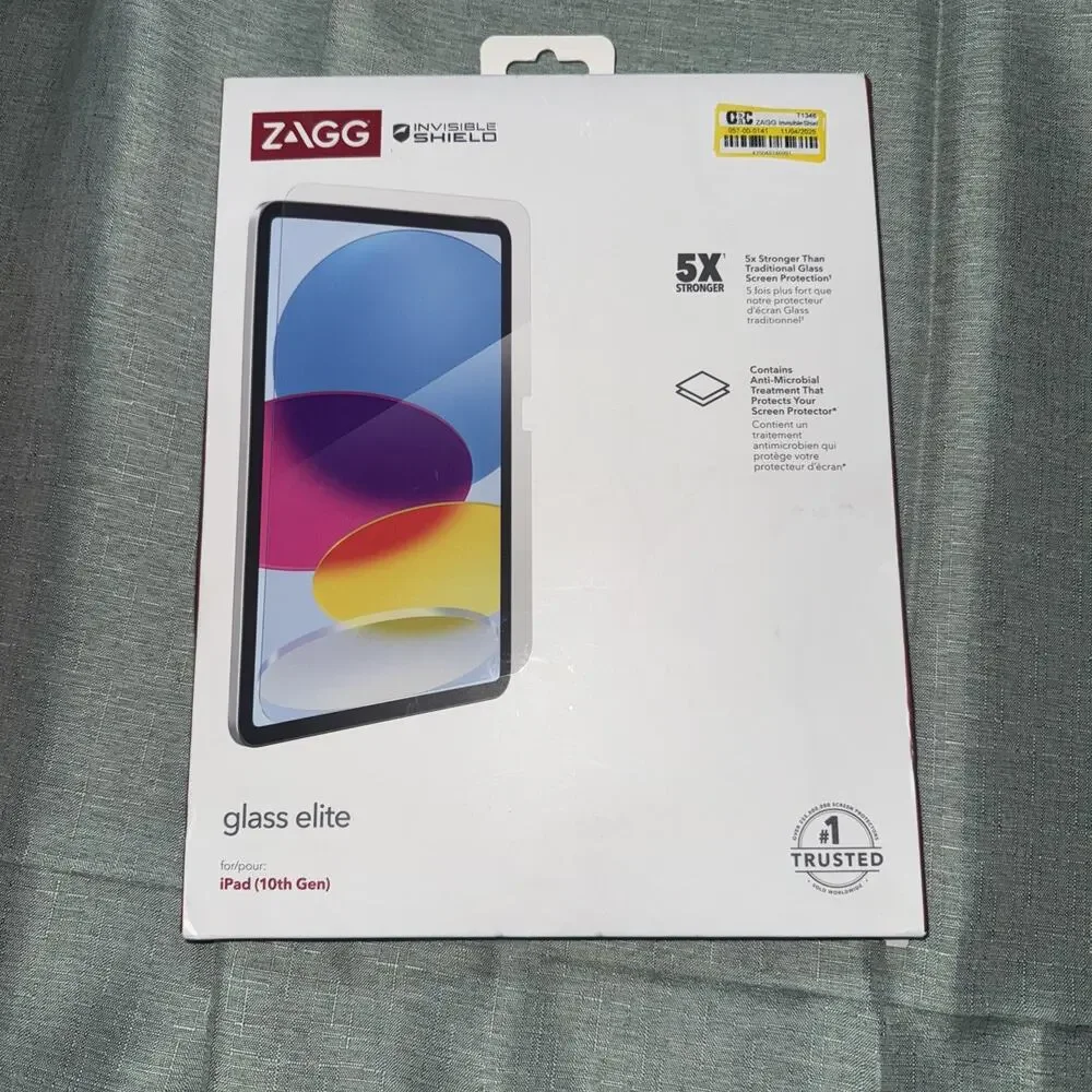 Zagg InvisibleShield Glass Elite Screen Protector For iPad (10th Gen) 5X Stronge